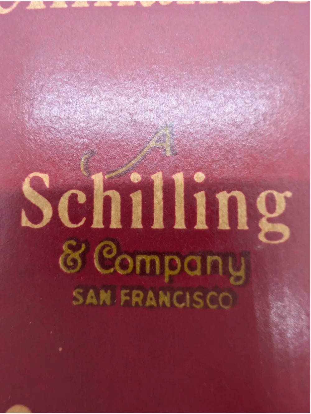 Vintage A. Schilling & Co Cinnamon Spice Box - 2 oz